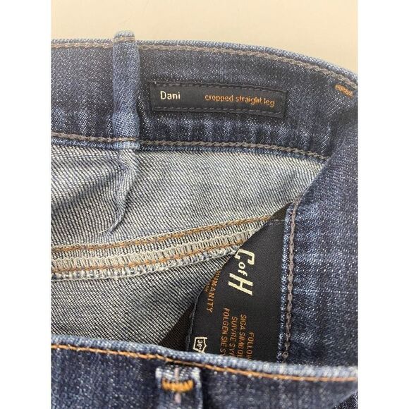 Citizens of Humanity Dani Cropped Straight Leg Jeans Blue - Size 30 (with darts) - Picture 9 of 15